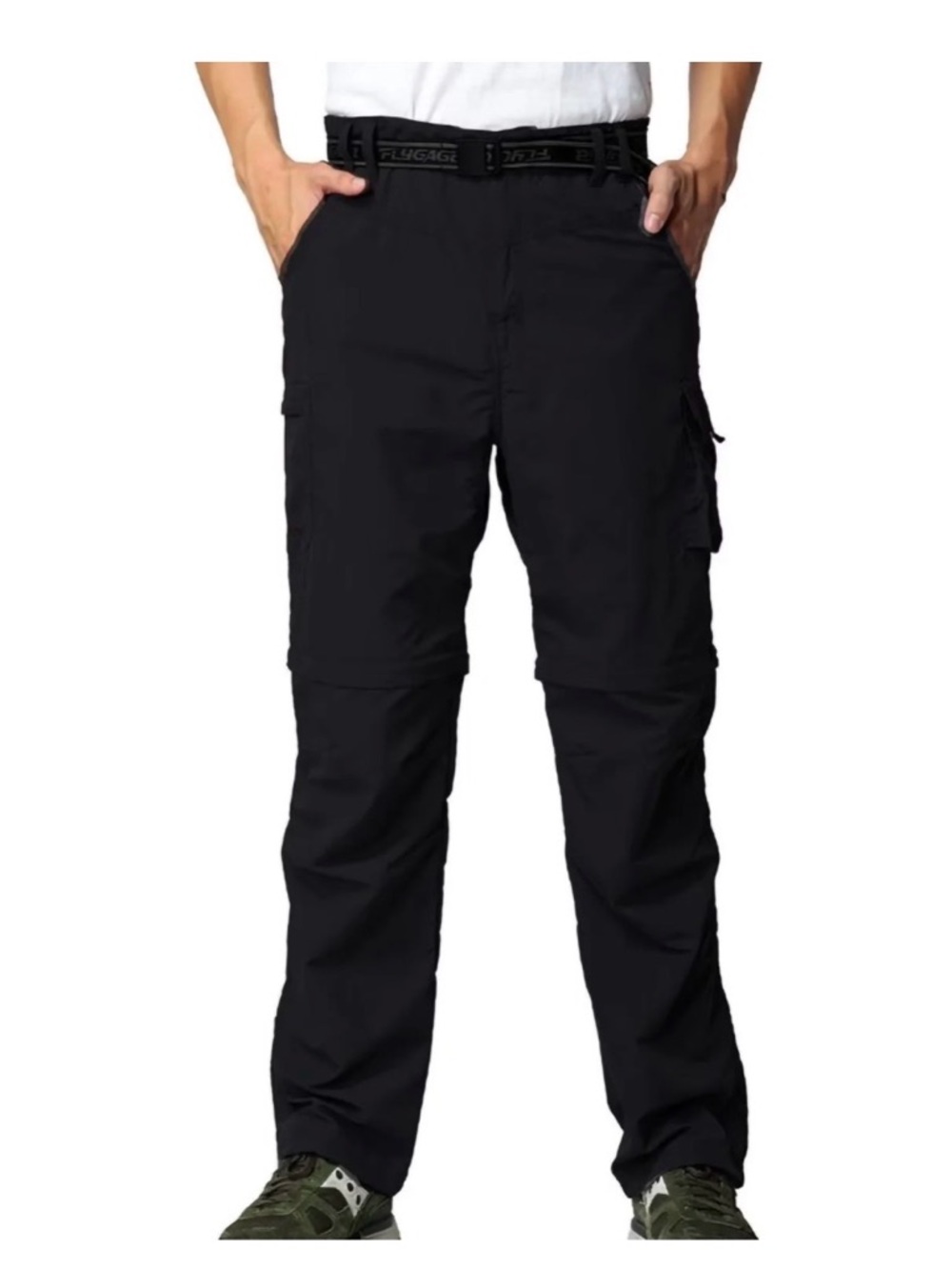 Jomlun NWT Men’s Convertible Quick-Dry Hiking Pants UPF 50+ Lightweight Travel L